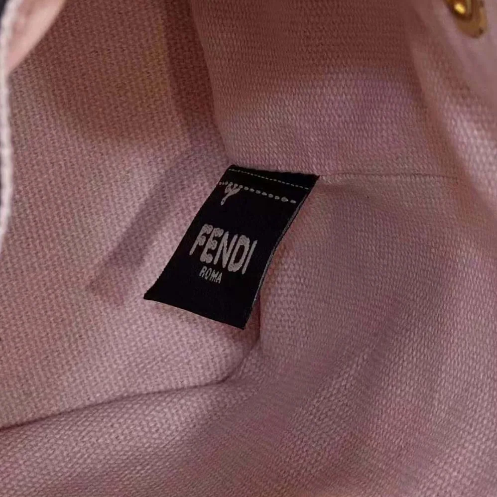 Fendi Mon Tresor Pink FF Canvas Mini for Women in Bag