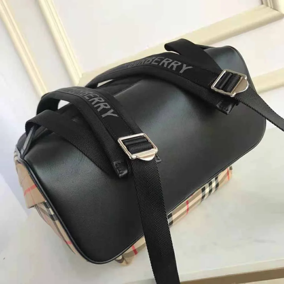Burberry Vintage Check Nylon Backpack for Men in Brown Burberry Vintage Check Nylon Backpack for Men in Brown