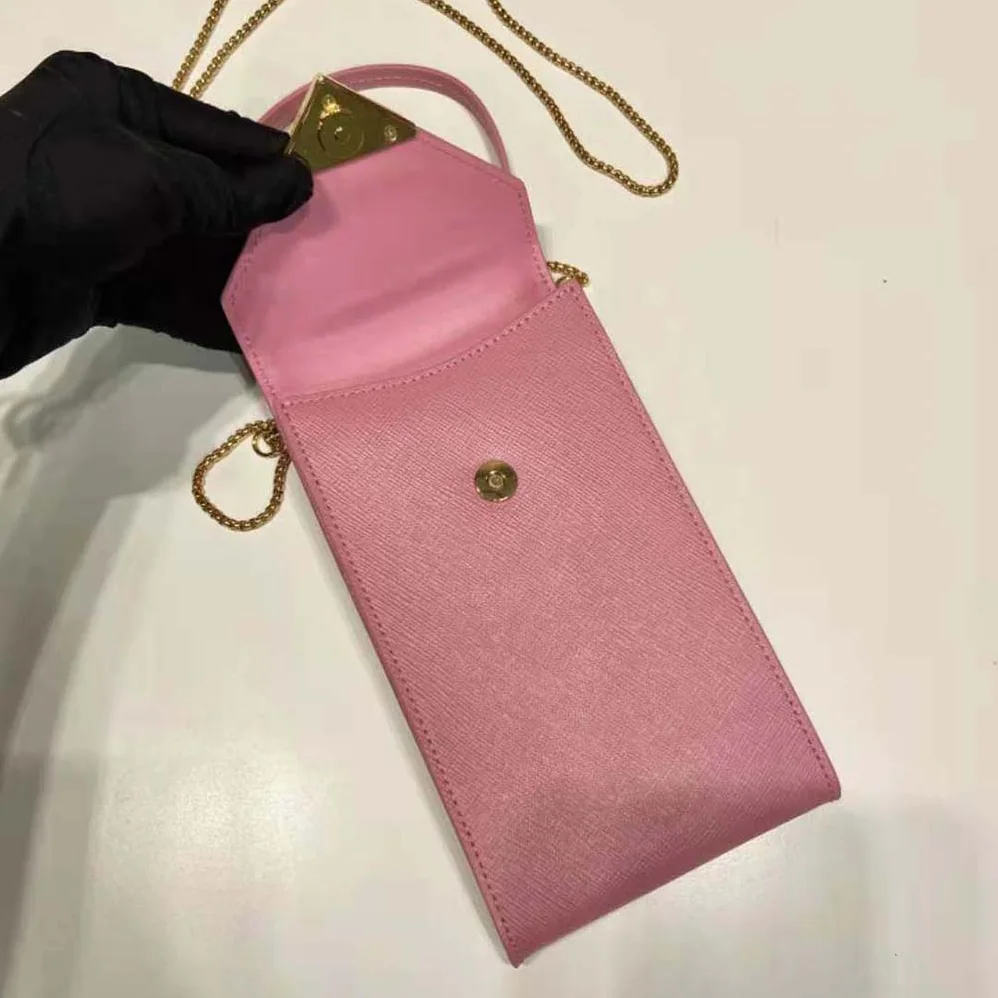Prada Saffiano Leather Mini-Bag for Women in Pink