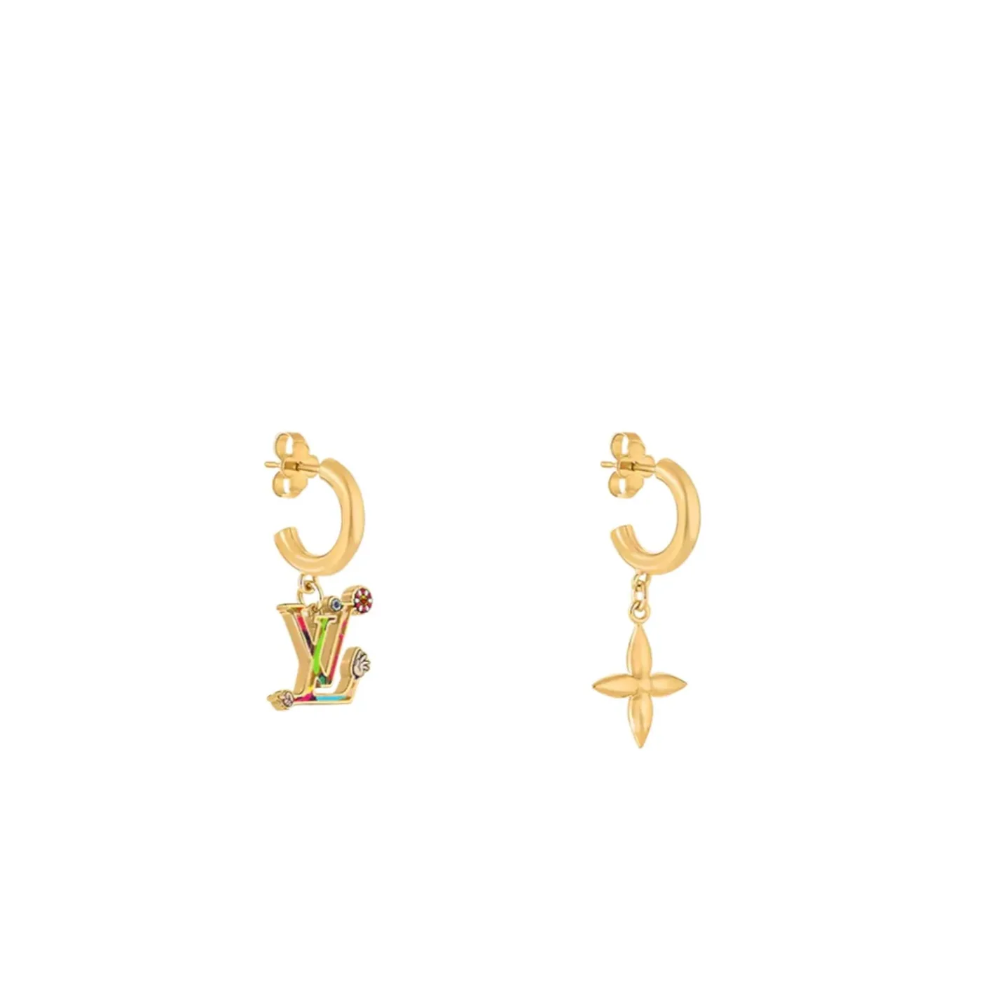 Louis Vuitton LV x TM Superflat Earrings Multicoloured