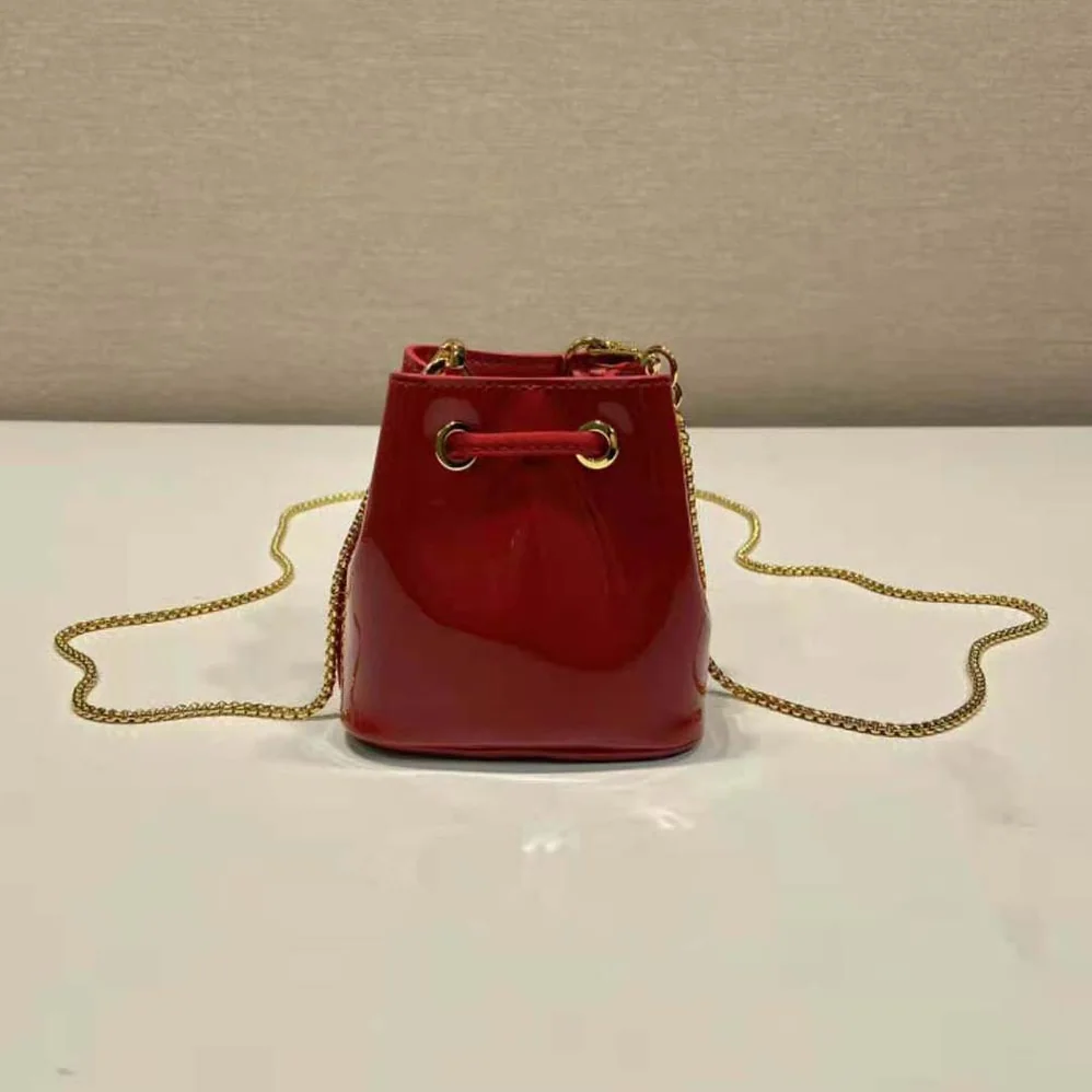 Prada Patent Leather Mini-pouch for Women in Red