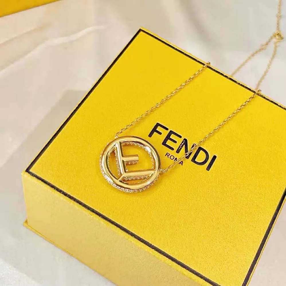 Fendi F is Fendi Gold Color Necklace for Women
