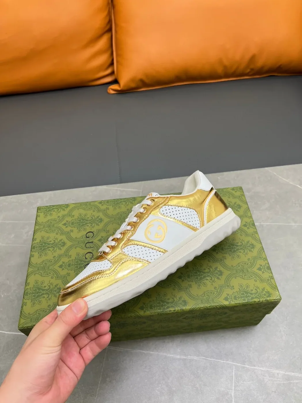 Gucci Mac80 Sneaker Gold Gucci Mac80 Sneaker Gold