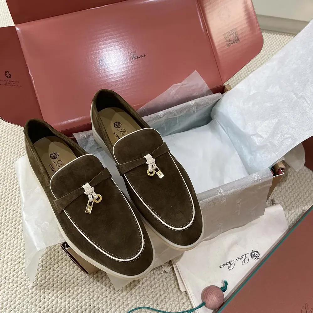 Loro Piana Summer Charms Walk Loafer for Unisex in Dark Green Loro Piana Summer Charms Walk Loafer for Unisex in Dark Green