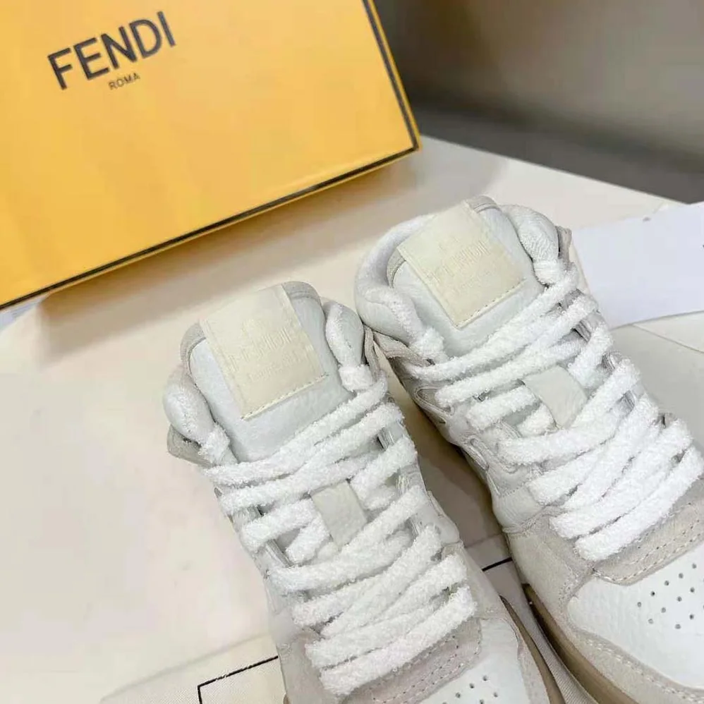 Fendi Fendi Match White Leather High for Women in Tops