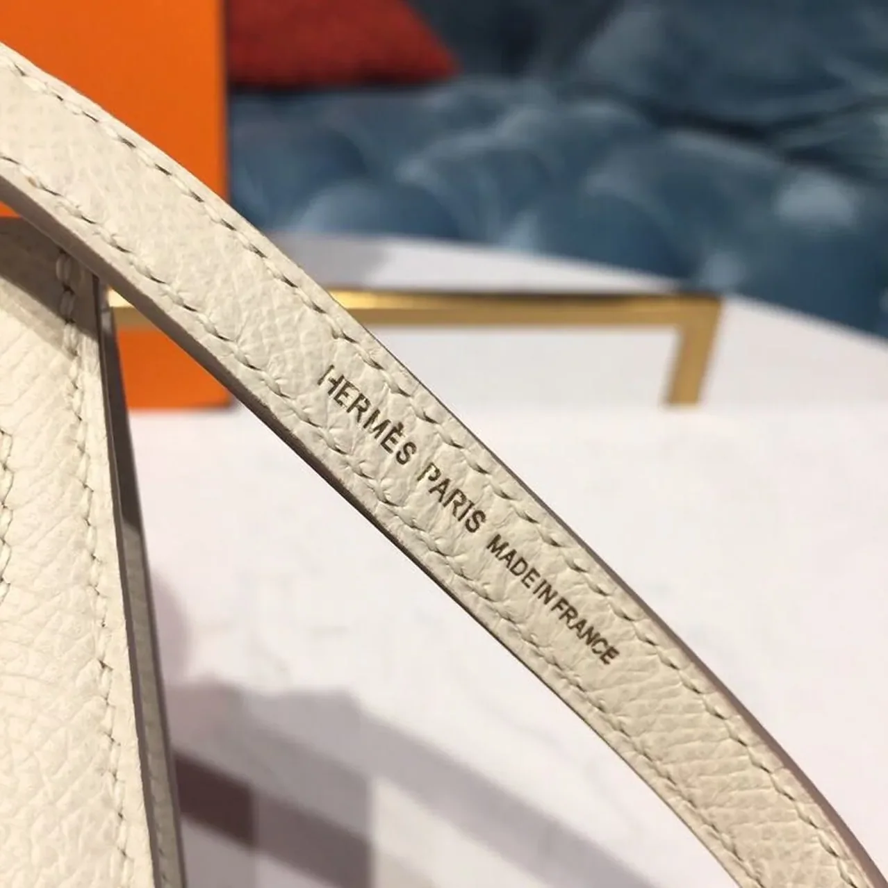 Hermes Mini Kelly Craie Gold in Toned Hardware / Hermes Mini Kelly Craie Gold in Toned Hardware /