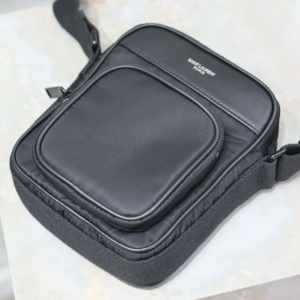 Saint Laurent YSL City Saint Laurent mini Camera Bag in Nylon for Unisex Saint Laurent YSL City Saint Laurent mini Camera Bag in Nylon for Unisex