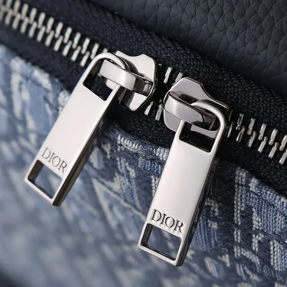Dior Rider Backpack Blue Dior Oblique Jacquard for Men