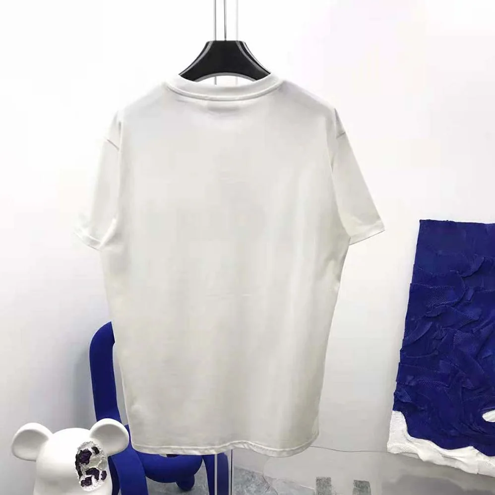 Celine Gothic T-shirt in Cotton Jersey for Women in White Celine Gothic T-shirt in Cotton Jersey for Women in White