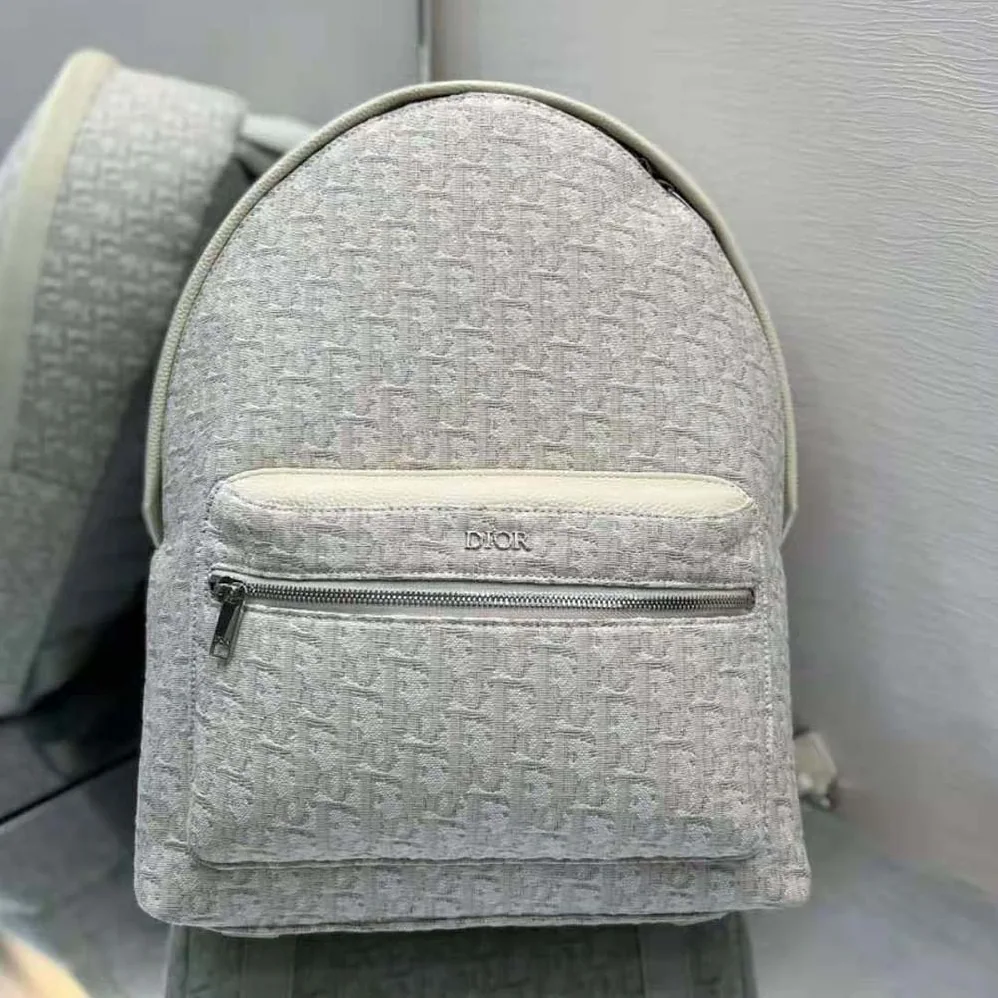 Dior Rider Backpack Beige Dior Oblique Jacquard for Men