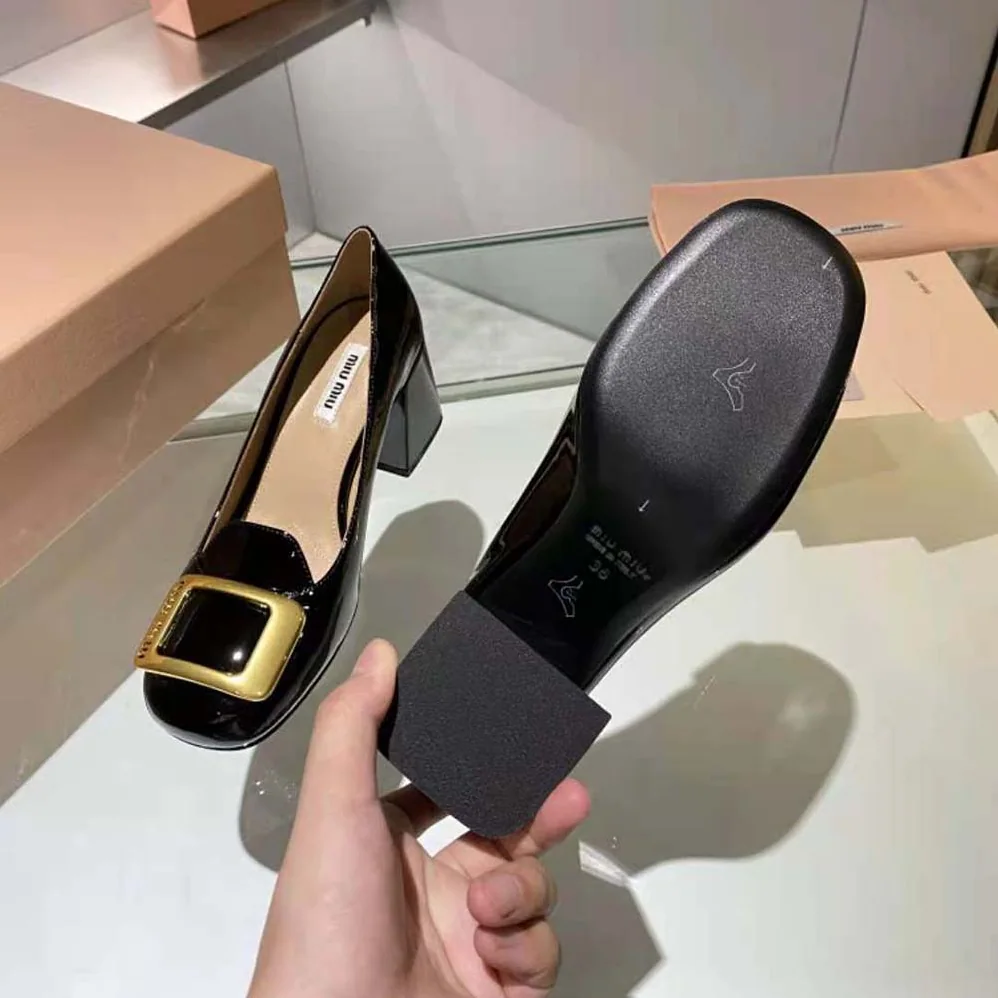Miu Miu Patent Leather Pumps in 65 mm Heel Height for Women in Black