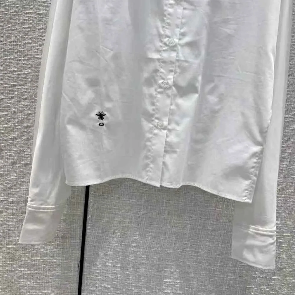 Dior Blouse White Cotton Poplin for Women