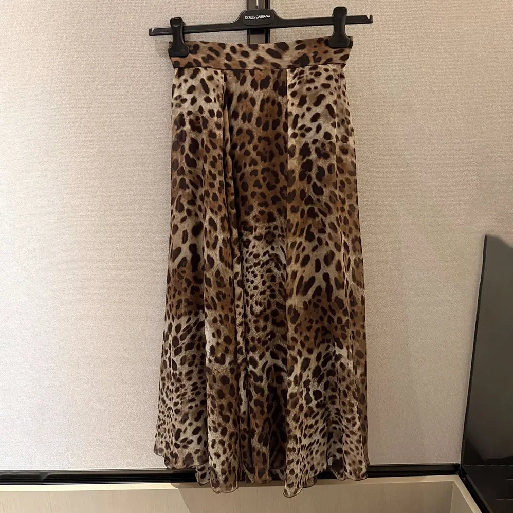 Dolce Gabbana D&G Leopard for Women in Print Chiffon Circle Skirt