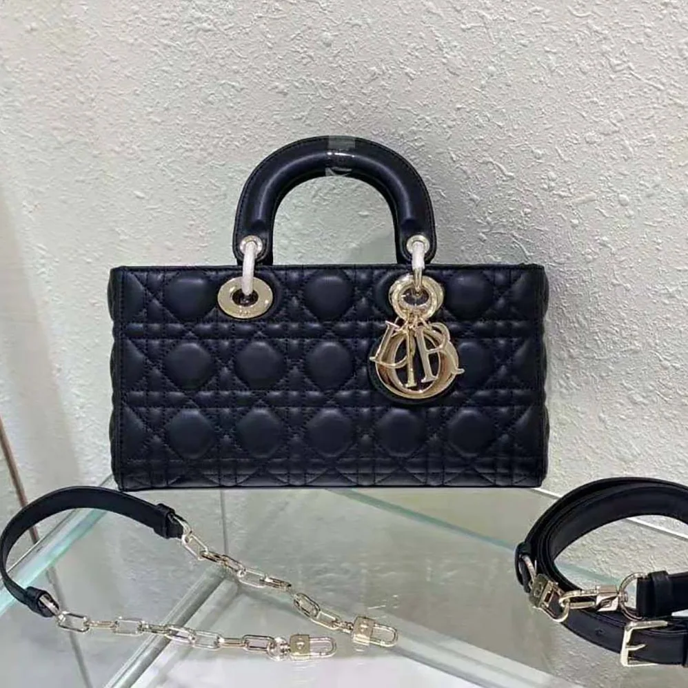 Dior Lady D-Joy Bag Black Cannage Lambskin for Women Dior Lady D-Joy Bag Black Cannage Lambskin for Women