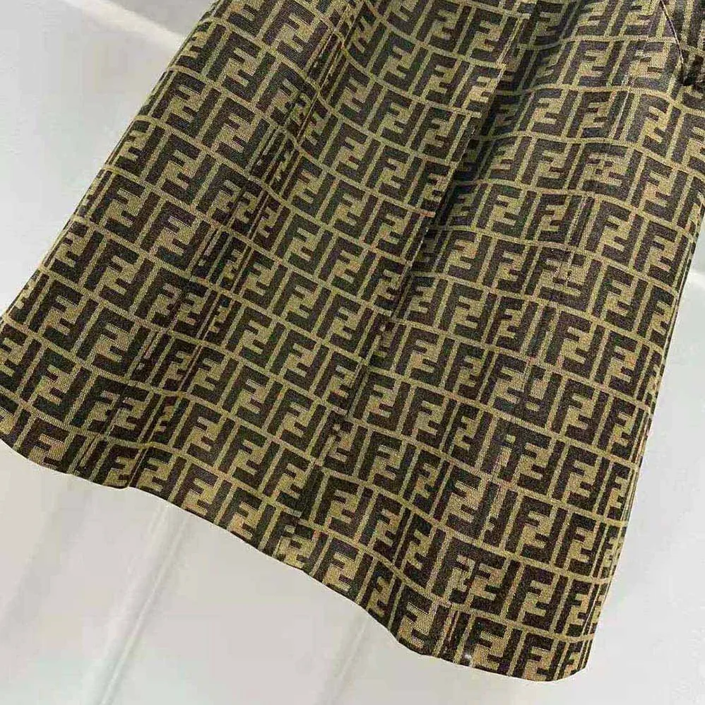 Fendi Overcoat Brown Canvas Trench Coat for Women
