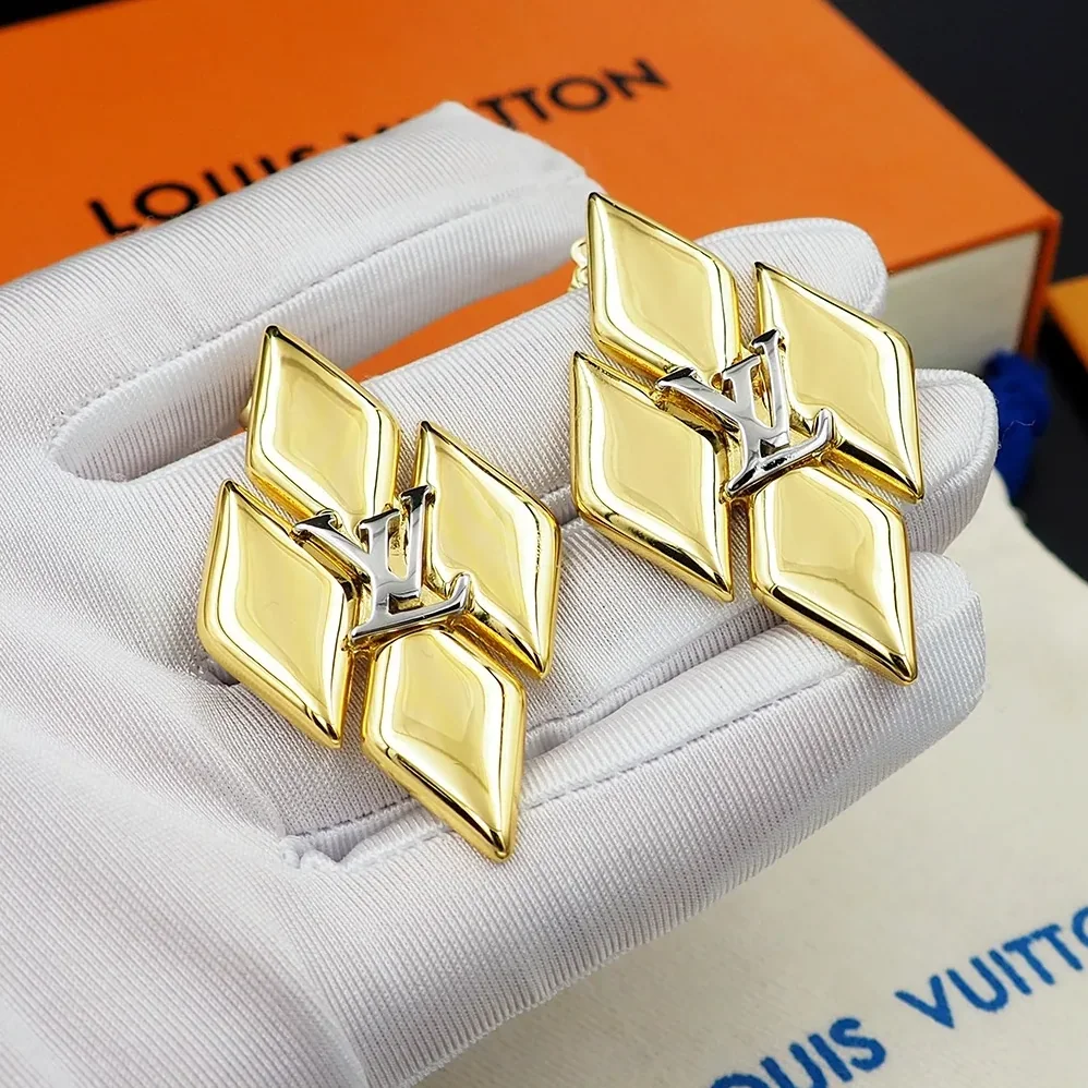 Louis Vuitton GO-14 Earrings Gold Louis Vuitton GO-14 Earrings Gold