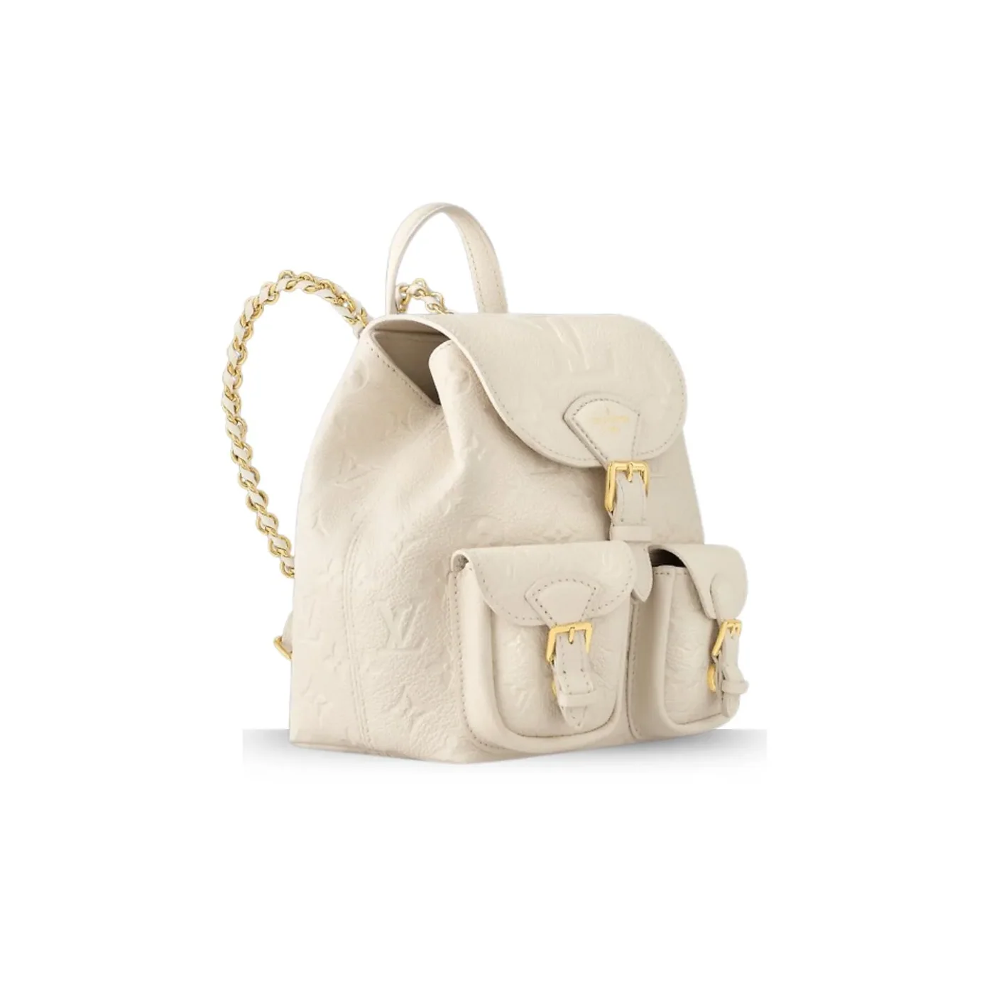 Louis Vuitton Backup Monogram Empreinte Cream /