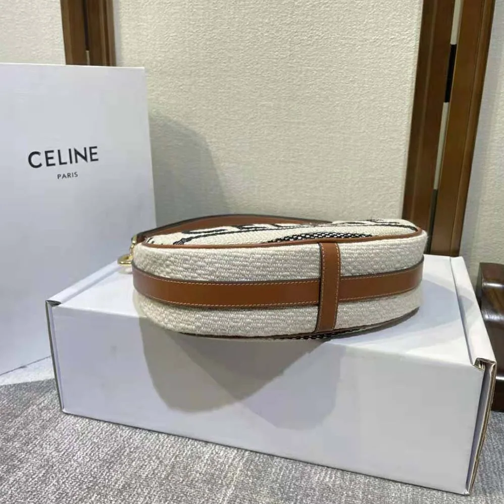 Celine Medium Ava Strap Bag in Textile with Celine All for Women in Over and Calfskin