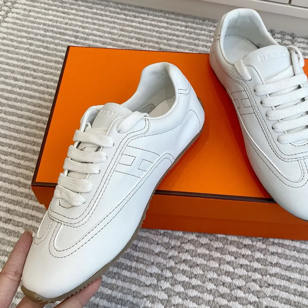 Hermes Master sneaker in Supple Calfskin for Unisex in White Hermes Master sneaker in Supple Calfskin for Unisex in White
