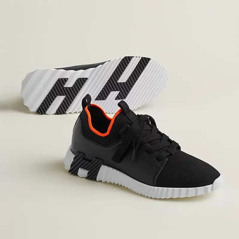 Hermes Depart Slip in On Sneakers Noir