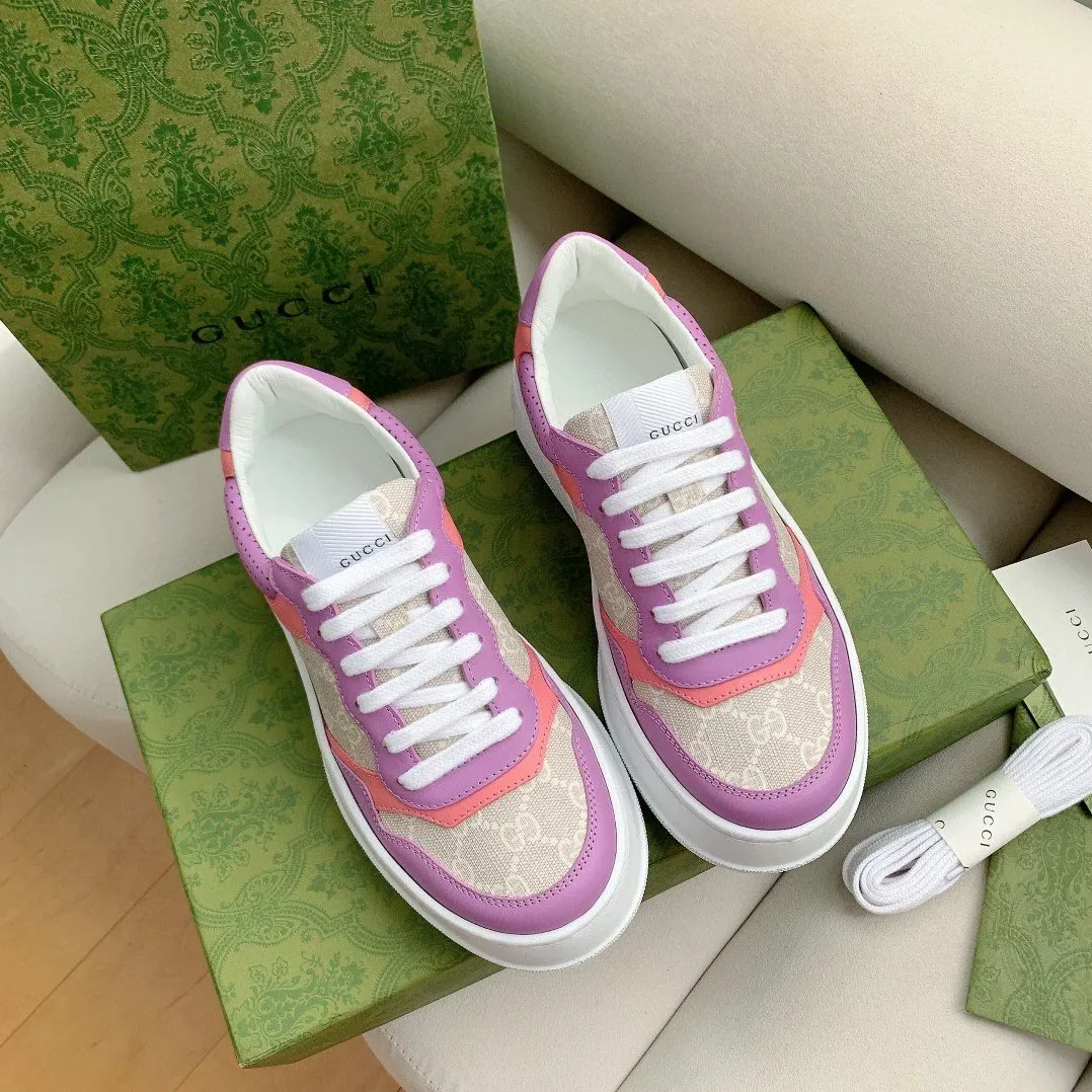 Gucci GG Sneaker Pink And Purple Supreme for Women