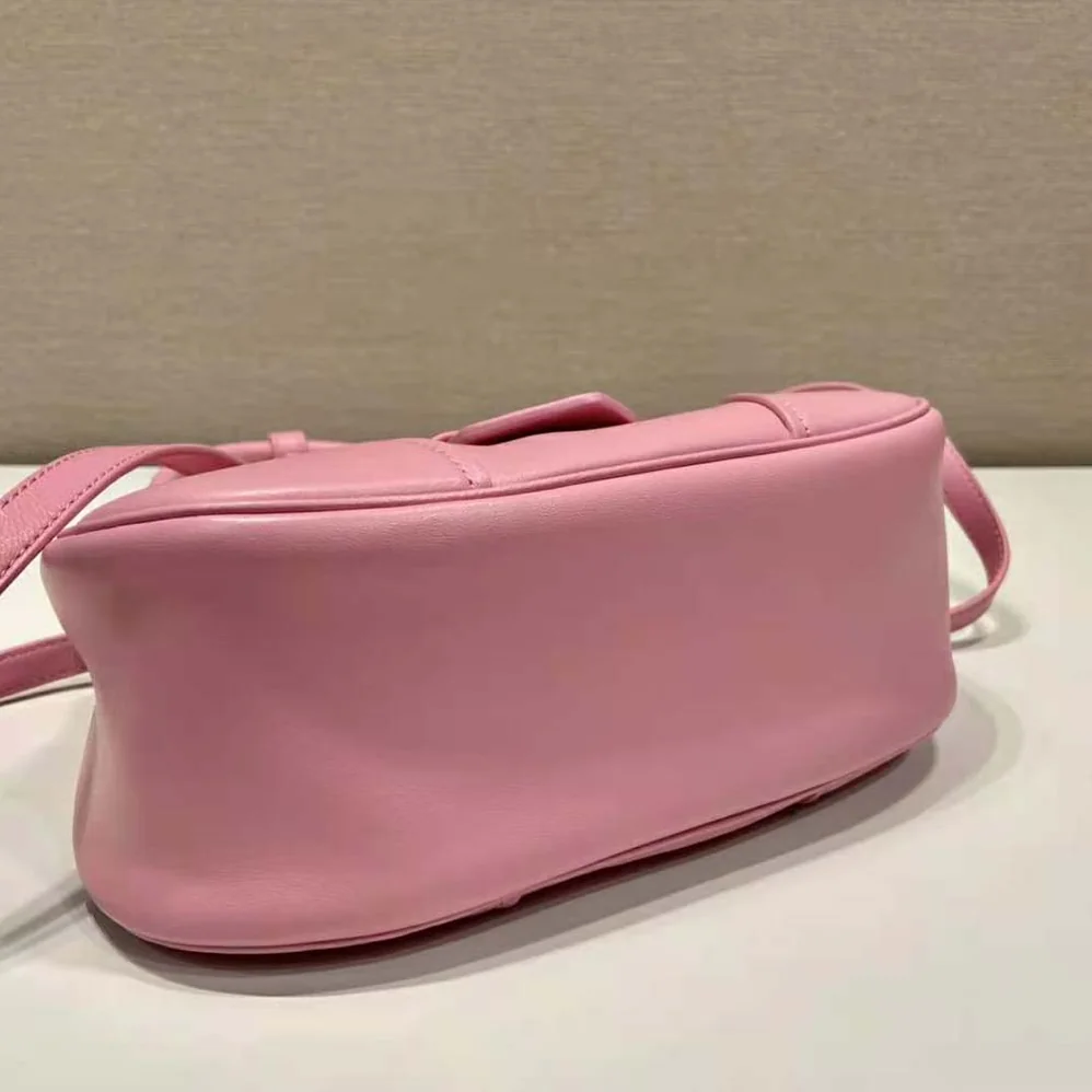 Prada Moon Re-Nylon and Leather Bag for Women in Pink Prada Moon Re-Nylon and Leather Bag for Women in Pink