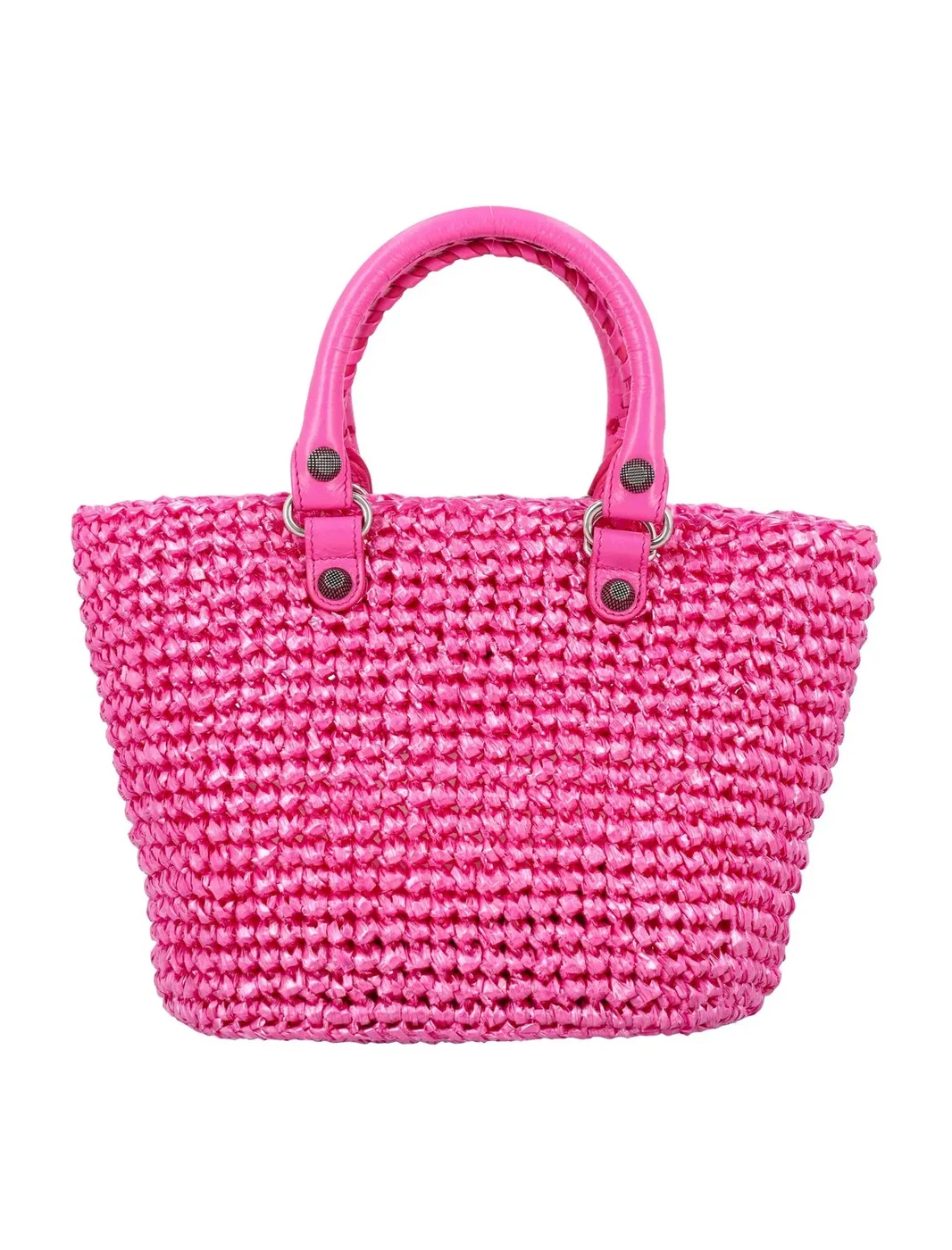 Balenciaga Le Cagole Small Panier Tote Bag Pink 11 Inches/ Balenciaga Le Cagole Small Panier Tote Bag Pink 11 Inches/