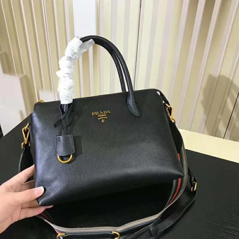 Prada Leather Handbag for Women in Black Prada Leather Handbag for Women in Black