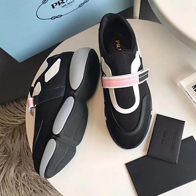Prada Shoes Cloudbust Sneakers 40 mm Rubber Sole for Women in Black
