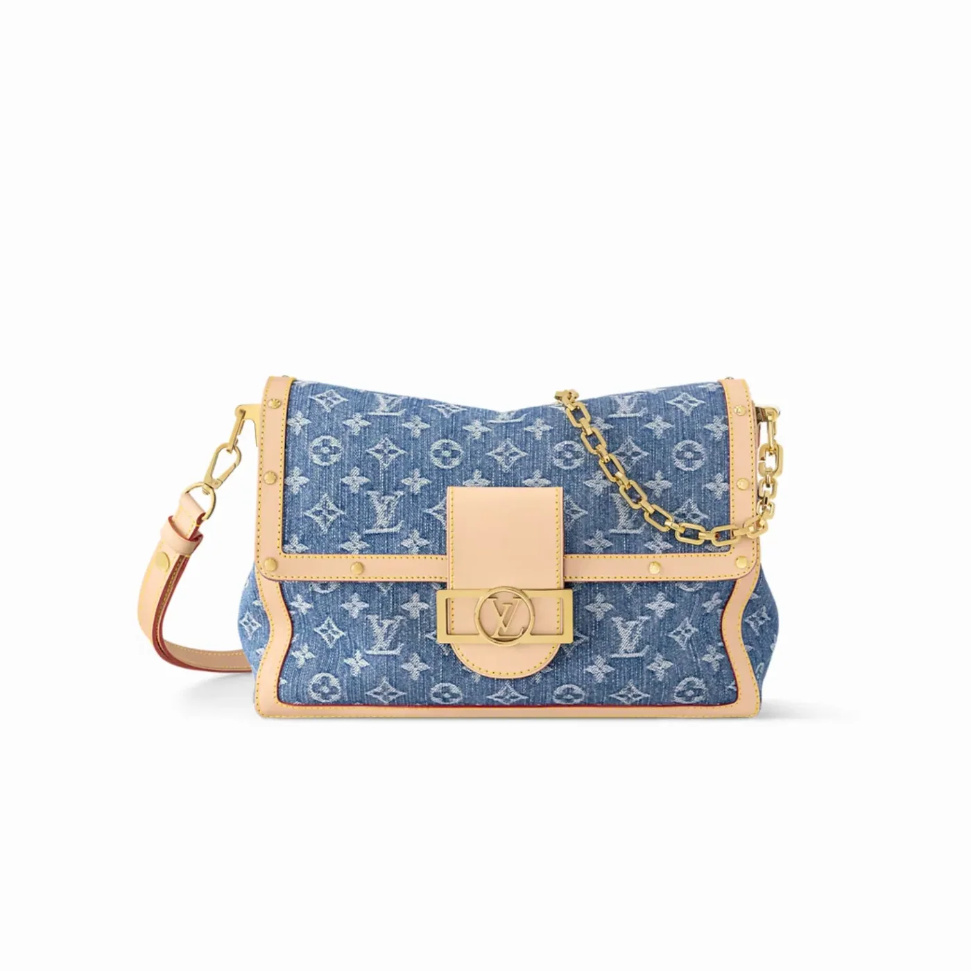 Louis Vuitton Dauphine Soft GM Denim Blue /