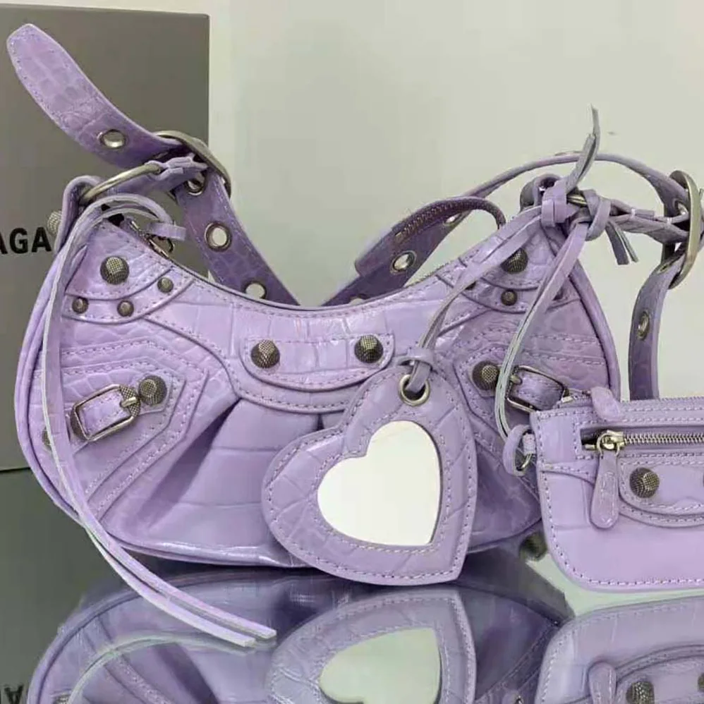 Balenciaga Le Cagole XS Shoulder Bag in Purple for Women