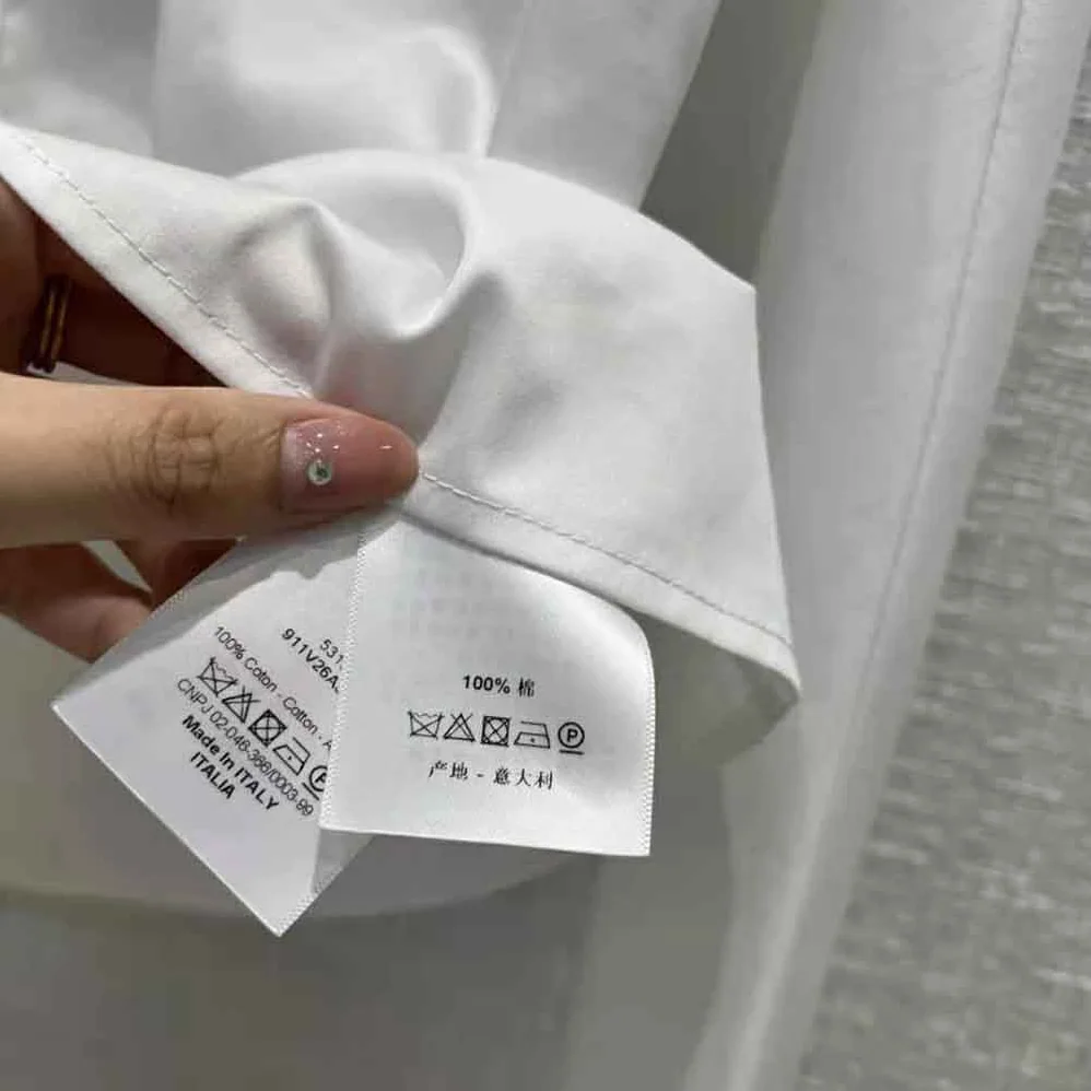 Dior Blouse White Cotton Poplin for Women