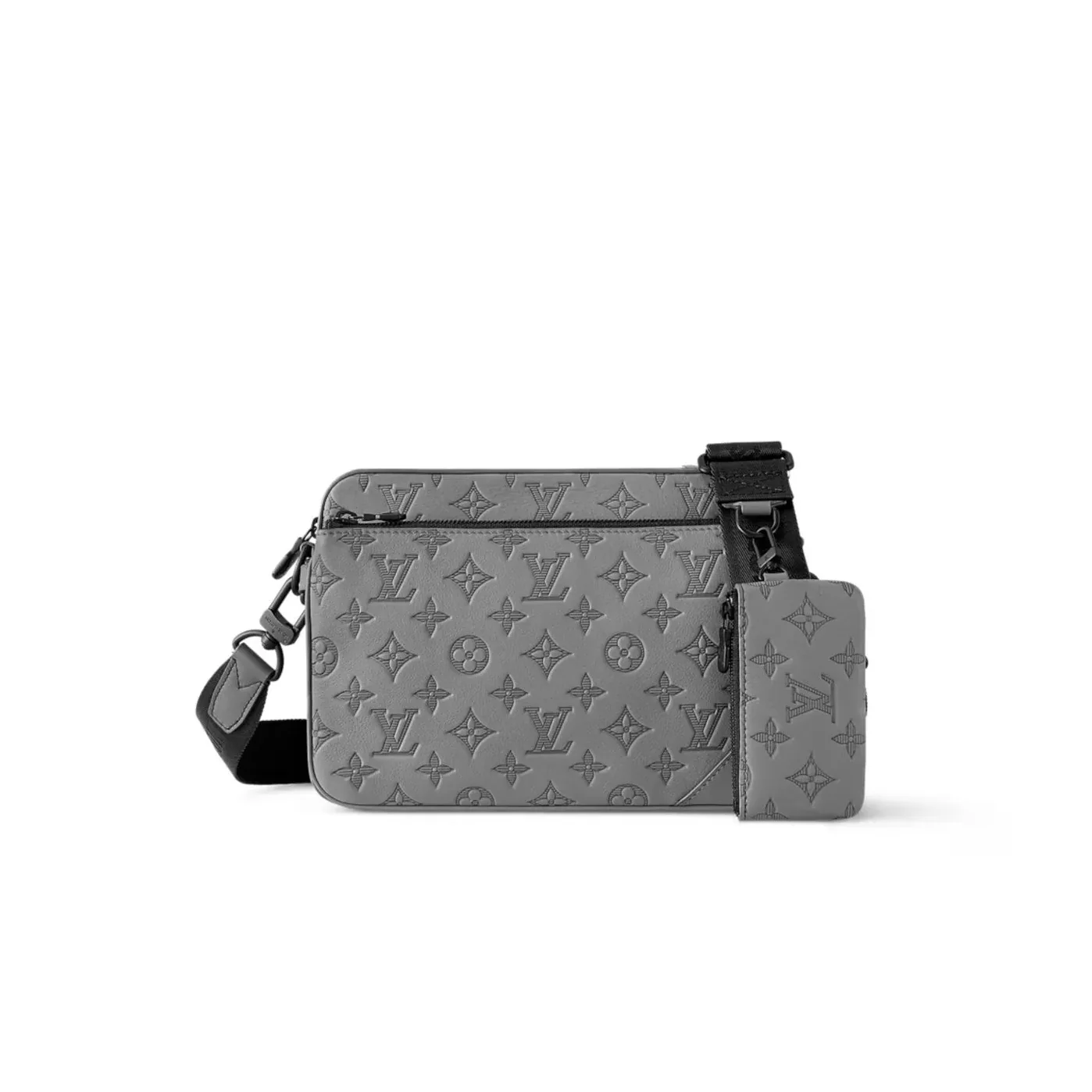 Louis Vuitton Trio Messenger Monogram Shadow By Virgil Ablohs Grey