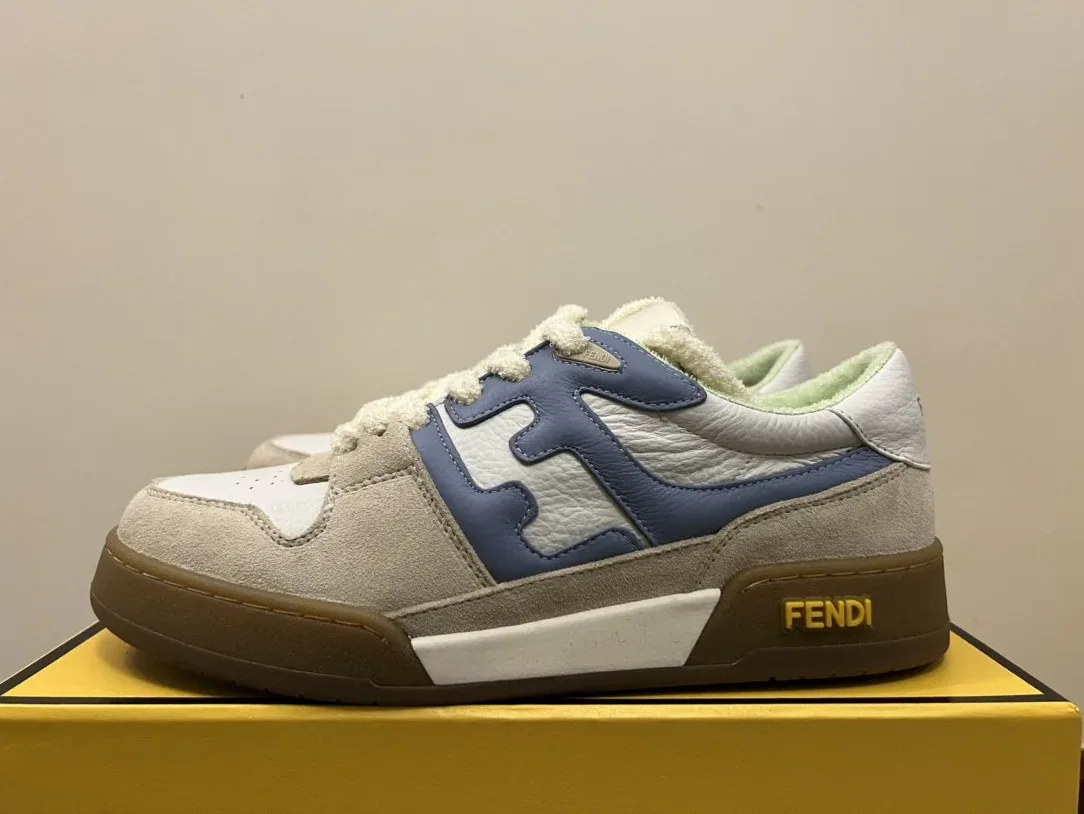 Fendi Match Low Tops Sneakers Grey 7E1493 Fendi Match Low Tops Sneakers Grey 7E1493