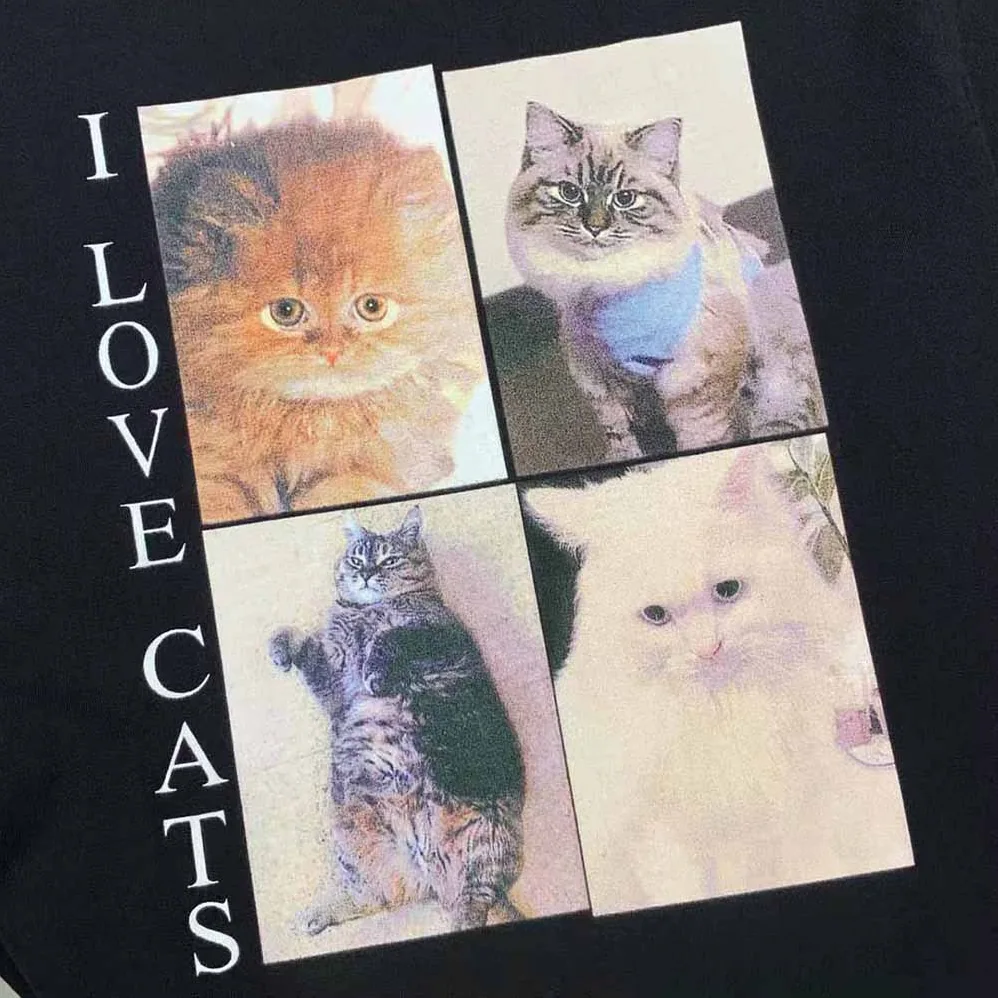 Balenciaga I Love Cats XL T for Men in Shirt in Black