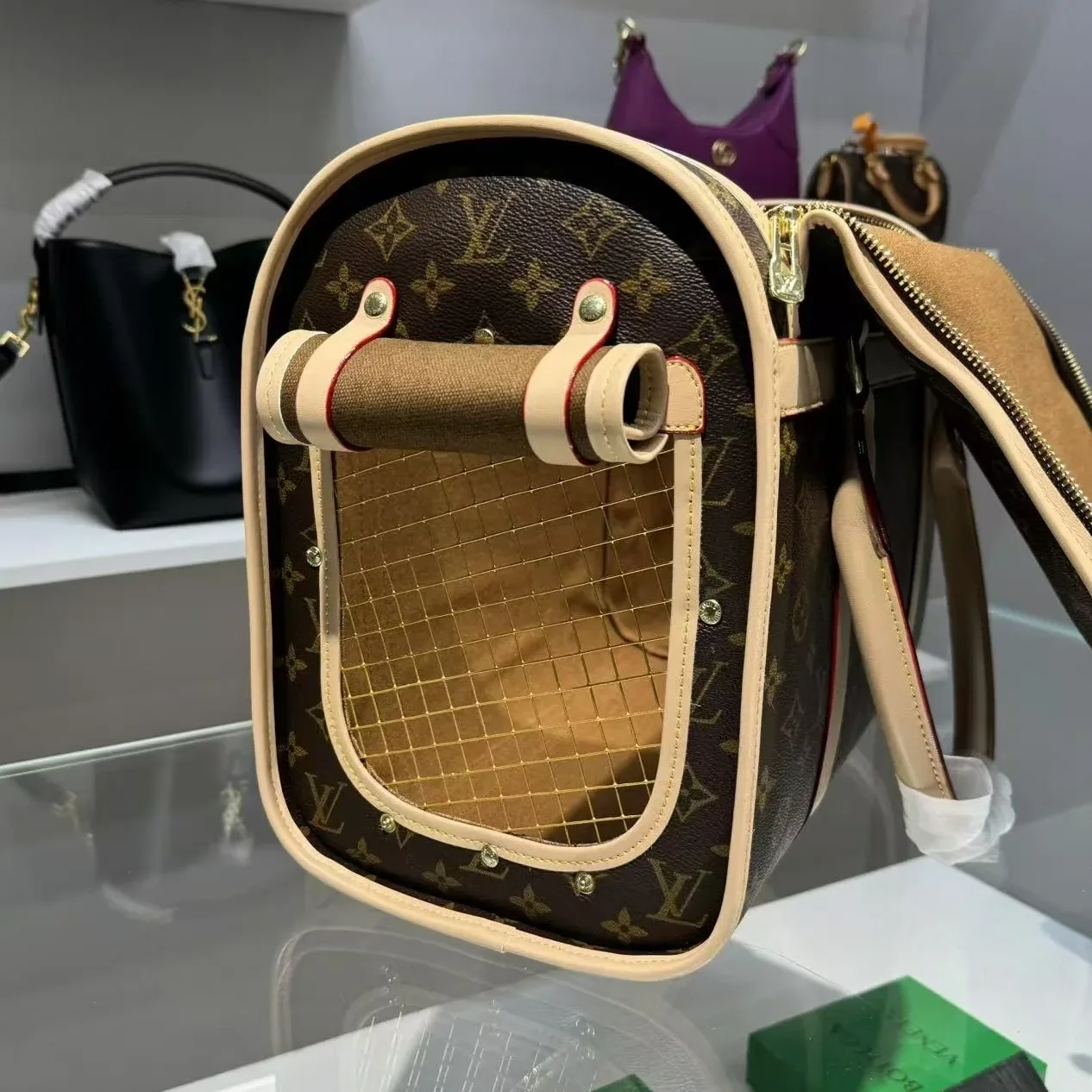 Louis Vuitton Dog Carrier 40 Bag Brown 17,/
