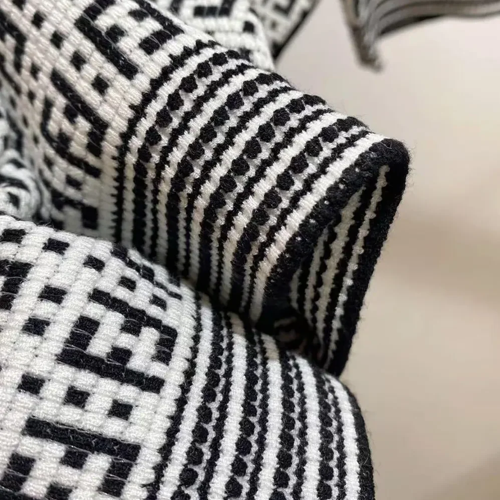 Fendi Sweater Black FF Cotton Jumper for Women