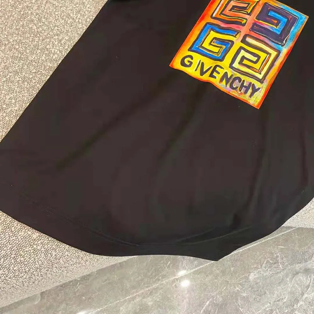 Givenchy Slim Fit T-shirt in Jersey with 4G Sun Print for Men in Black