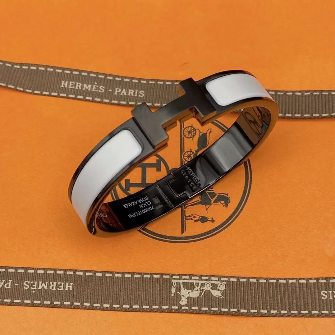 Hermes Clic Hh Bracelet White