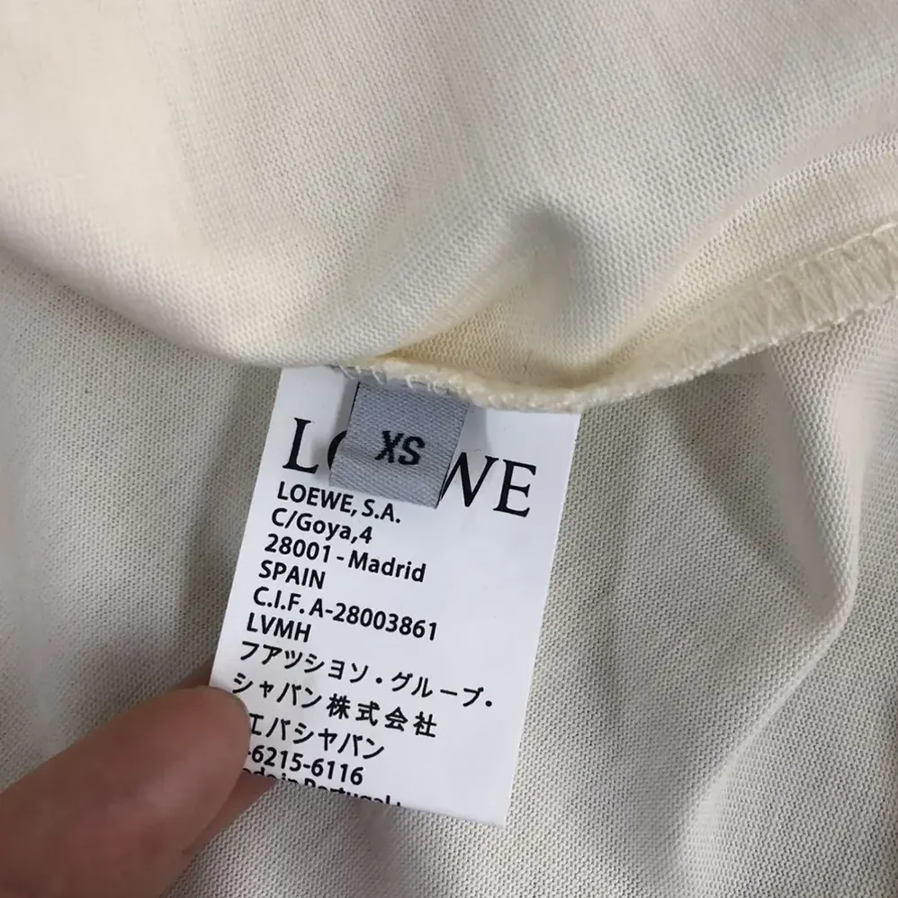 Loewe Relaxed fit T-shirt in Cotton for Men in White Loewe Relaxed fit T-shirt in Cotton for Men in White