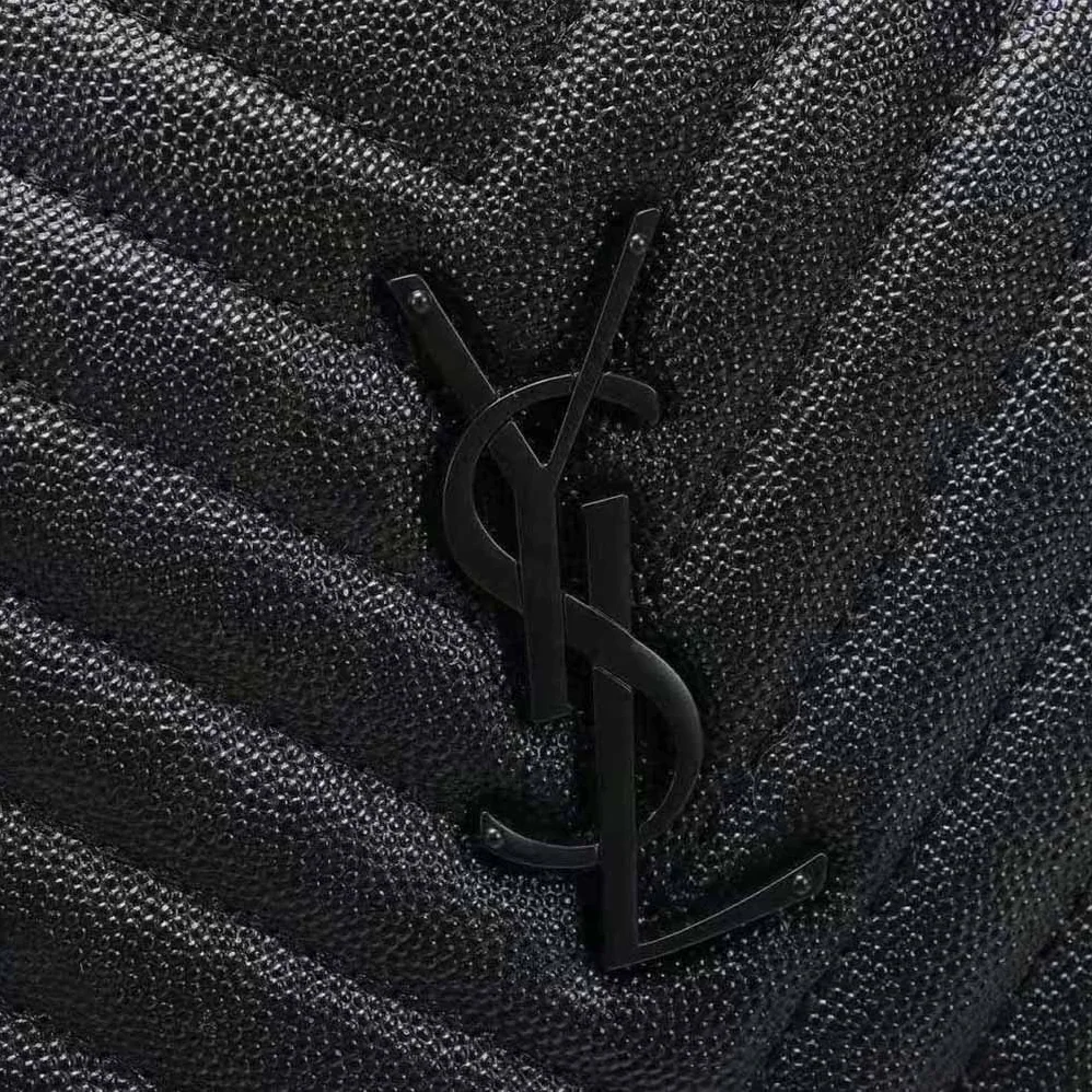 Saint Laurent YSL Vinyle Round Camera Bag in Chevron for Women in Quilted Smooth Leather