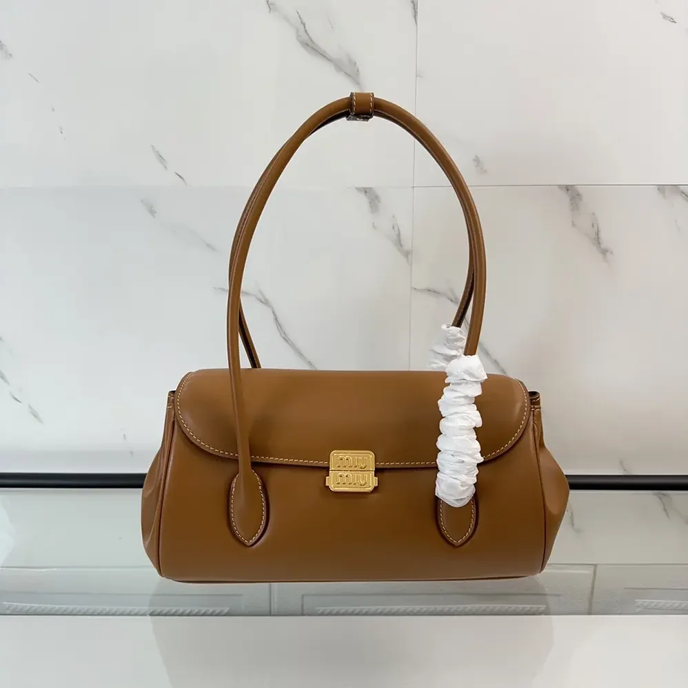 Miu Miu Leather Shoulder Bag for Women in Brown