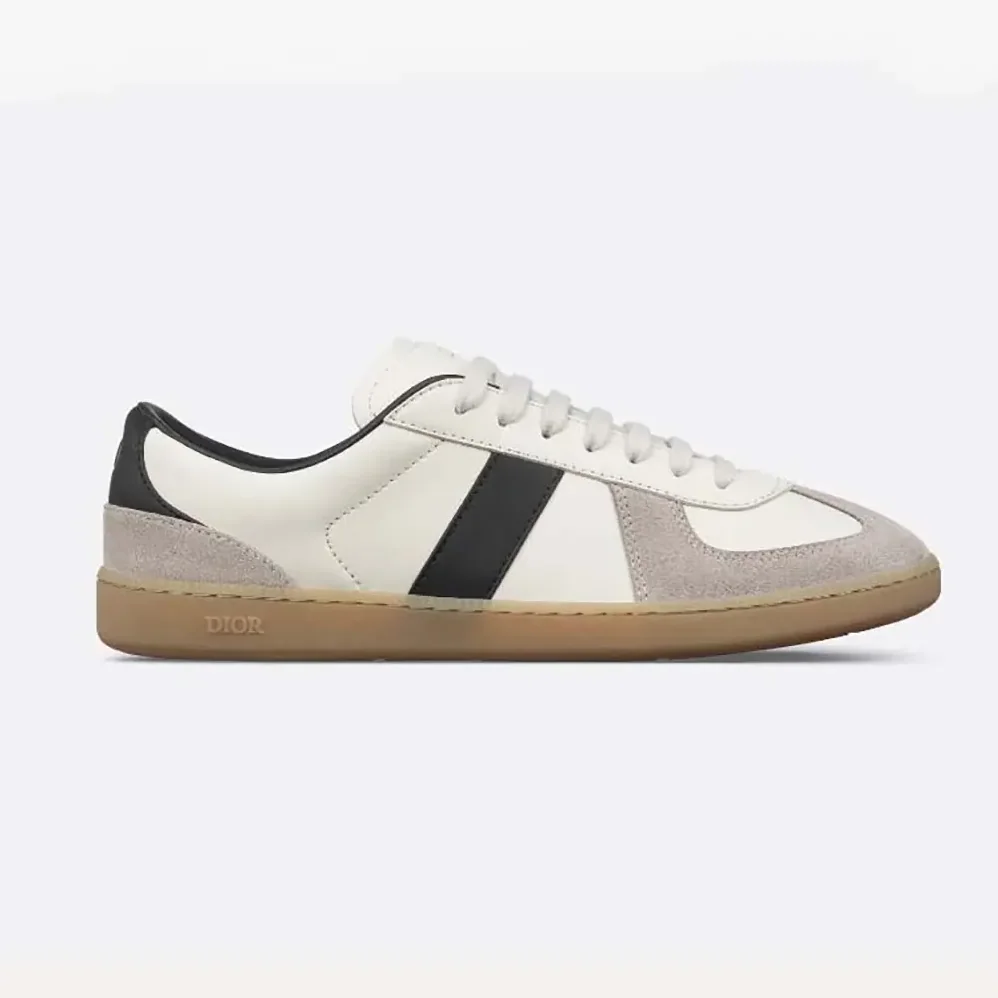 Dior B01 Matchpoint Sneaker Black and White Smooth Calfskin with Gray Suede for Men Dior B01 Matchpoint Sneaker Black and White Smooth Calfskin with Gray Suede for Men