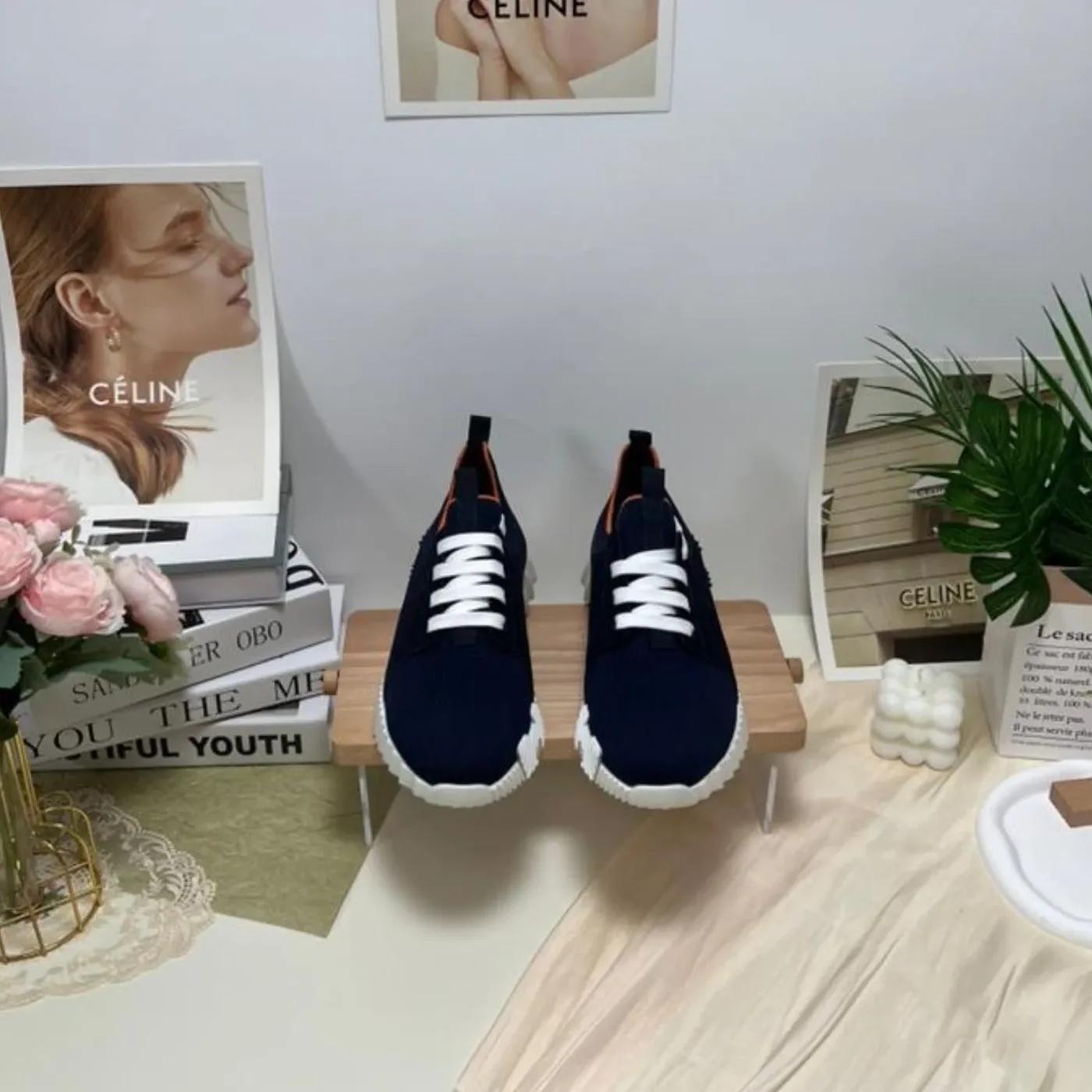 Hermes Depart Sneaker Dark Blue Hermes Depart Sneaker Dark Blue