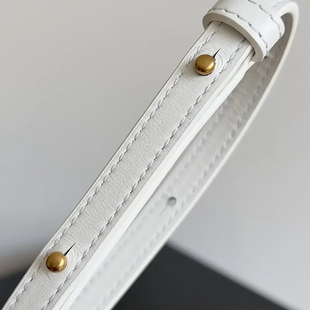 Bottega Veneta Mini Hop in Calf Leather for Women in White