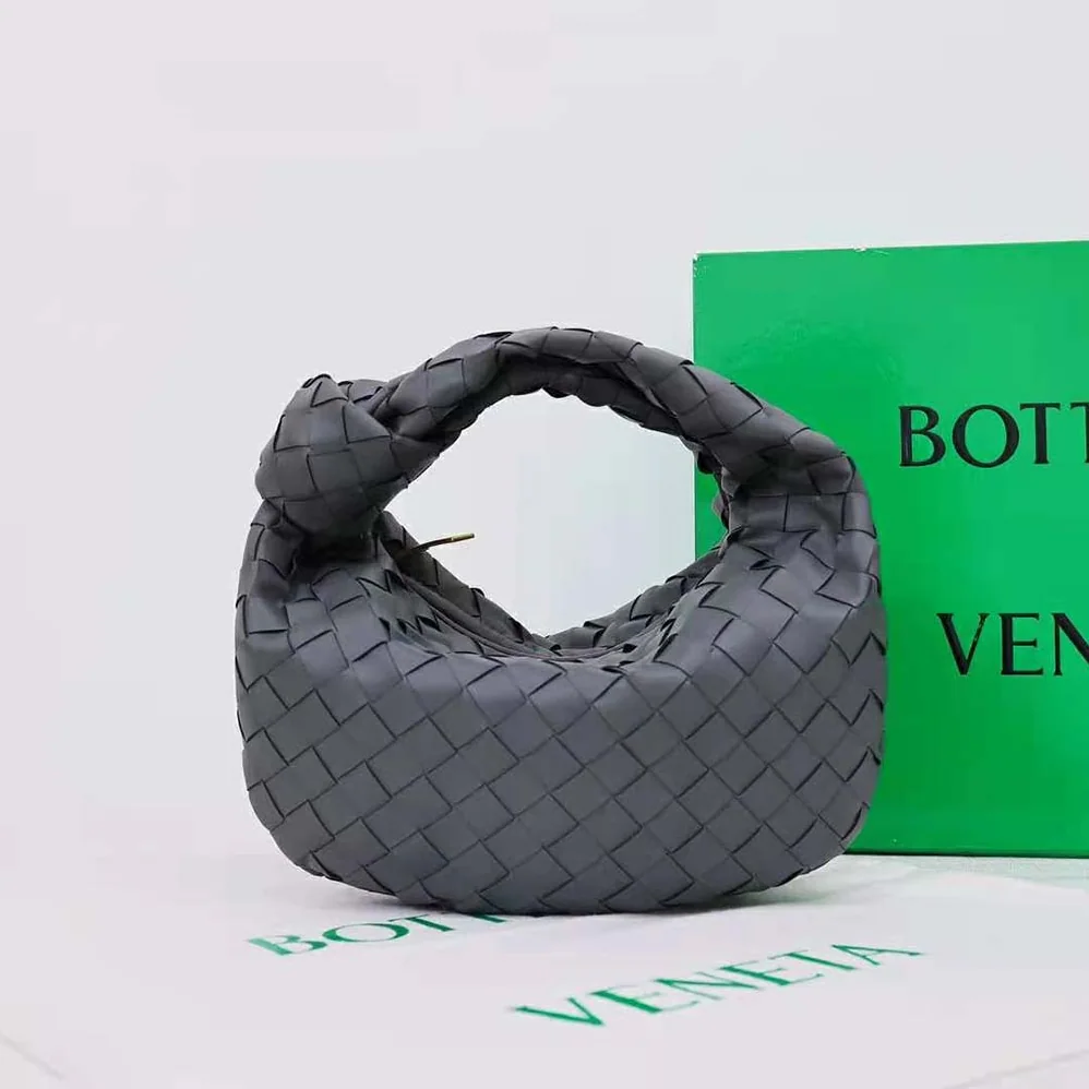 Bottega Veneta Mini Jodie in Lambskin Leather for Women in Gray Bottega Veneta Mini Jodie in Lambskin Leather for Women in Gray