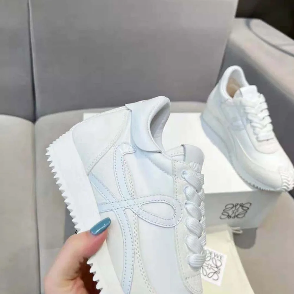 Loewe Flow Runner in Calfskin for Unisex in White Loewe Flow Runner in Calfskin for Unisex in White