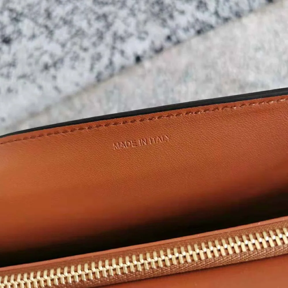 Celine Chain Bag Triomphe in Triomphe Canvas for Women in Tan