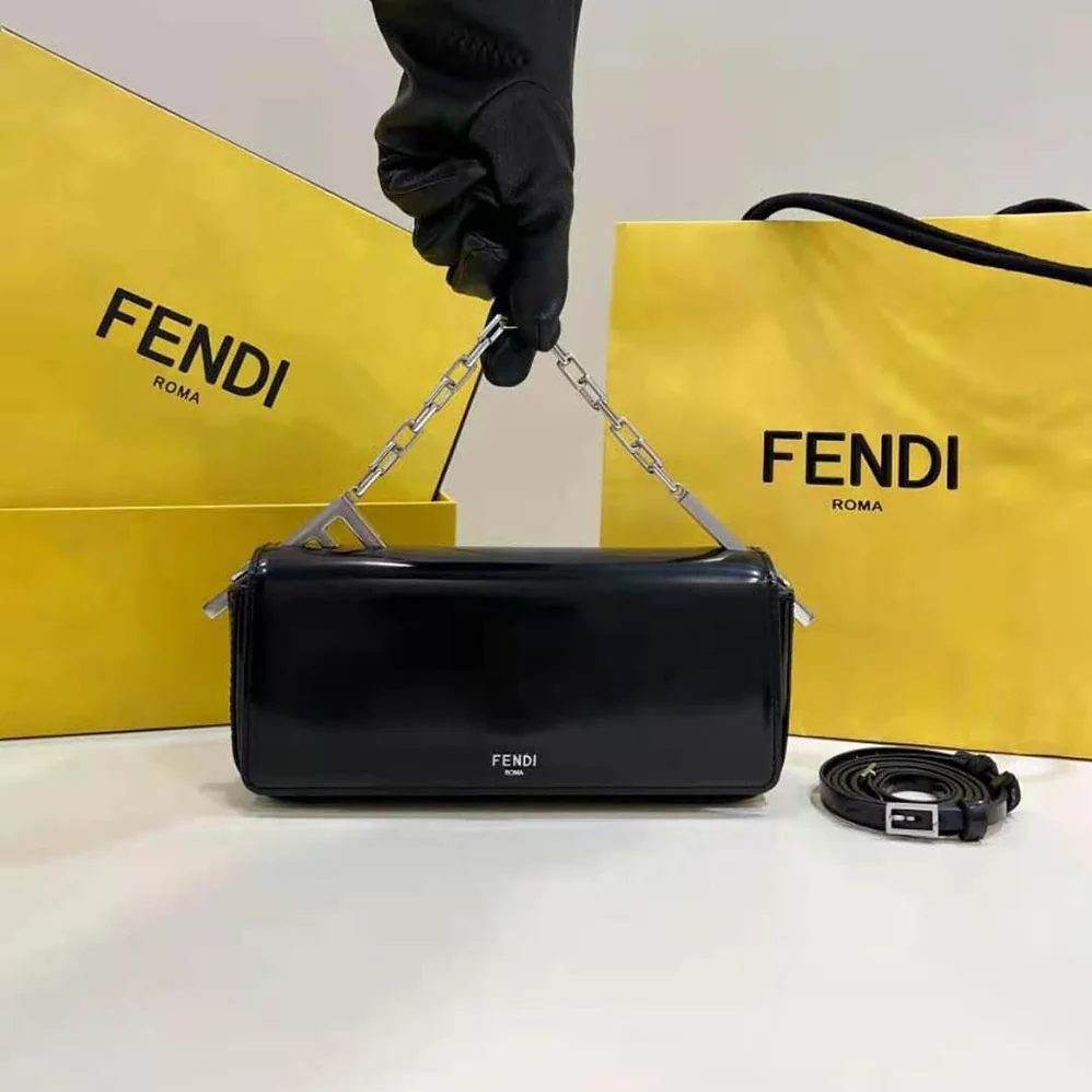 Fendi First Sight Black Leather Mini Bag for Women Fendi First Sight Black Leather Mini Bag for Women