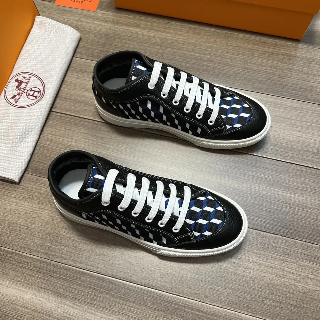 Hermes Enjoy Sneaker Black And Blue